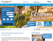 Tablet Screenshot of hotelrhcasablanca.com